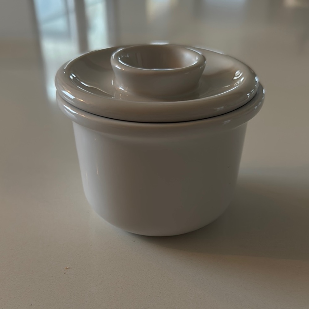 Elegant White Ceramic Container